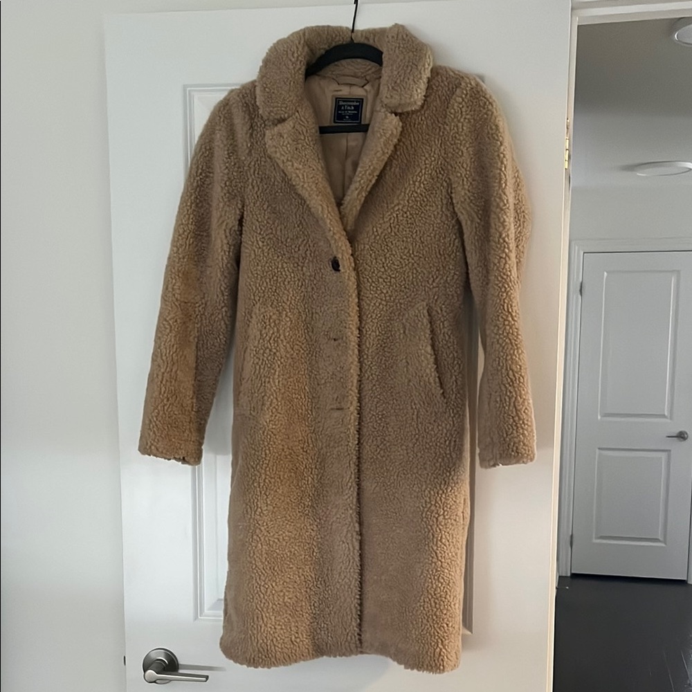 Abercrombie & Fitch Tan Teddy Jacket